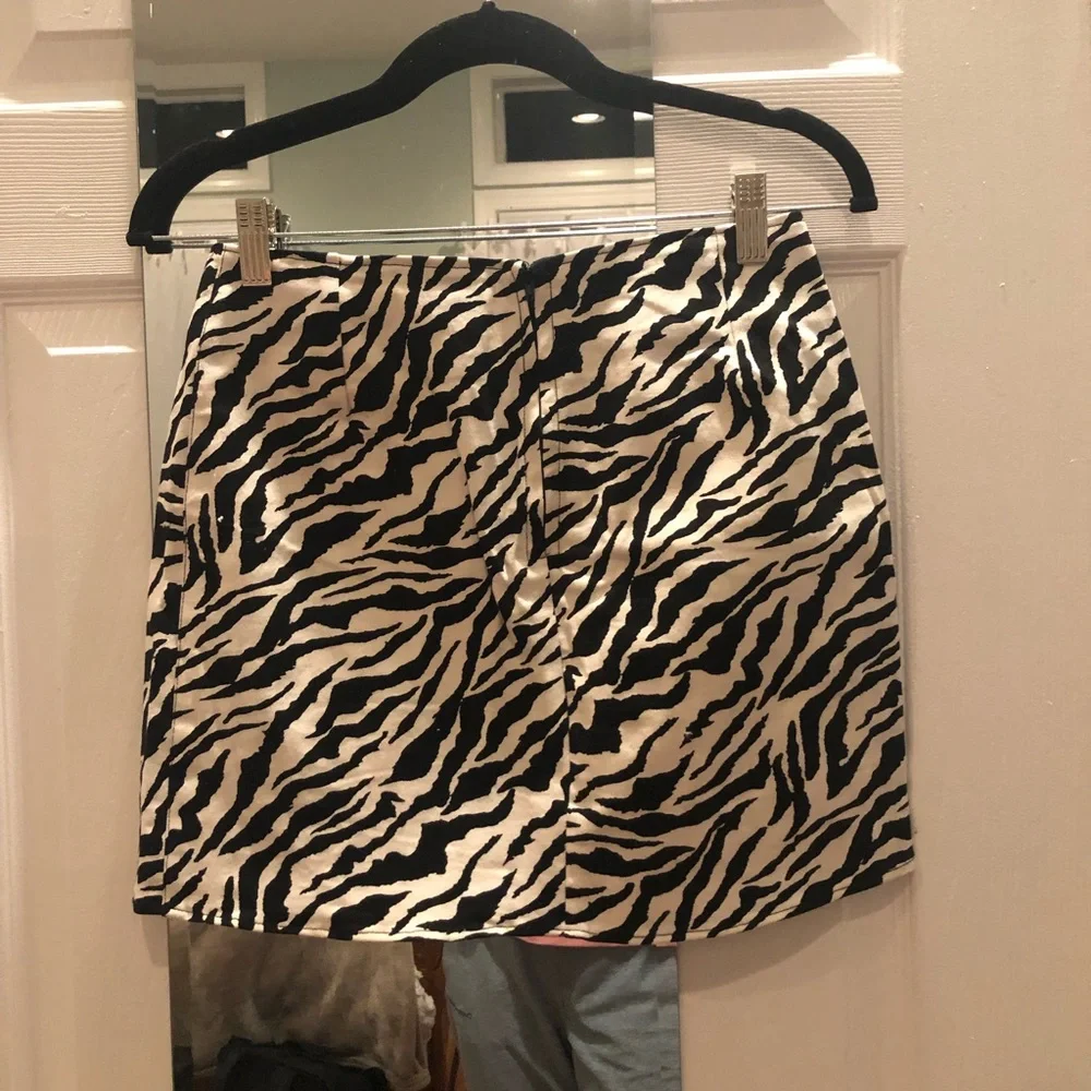 MOTEL PELMET SKIRT 90'S ZEBRA BLACK & WHITE size small - Picture 10 of 12